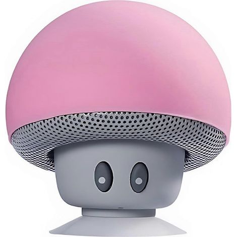 Enceinte Bluetooth portable, enceinte champignon, Bluetooth V2.1 avec ventouse, compatible avec iPad, iPhone et téléphones Android (1/4)