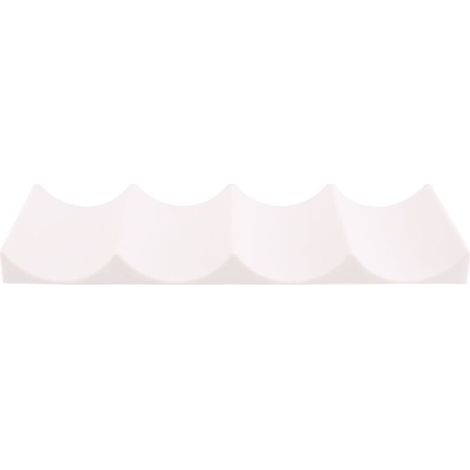Porte Bouteille Frigo Tapis de Rangement à Bouteille Casier à Bouteilles en Plastique Empilable Étagère à Vin Porte Bouteille pour Cuisine Réfrigérateur blanc laiteux (1/5)