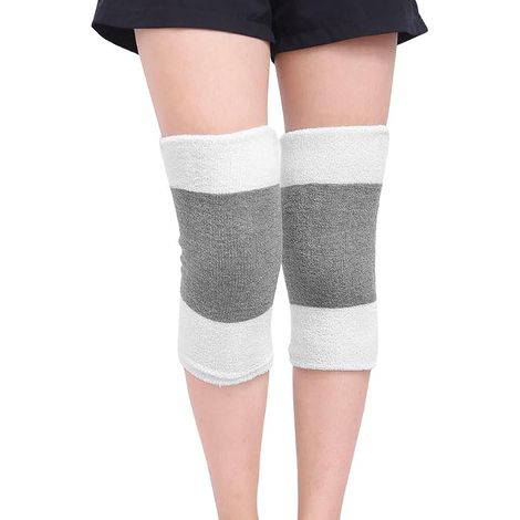 Genouillères thermiques épaisses pour hommes et femmes, guêtres respirantes et chaudes pour l'hiver, manchons de soutien et de protection pour le ski, le cyclisme, la danse et la course à pied. (1/5)