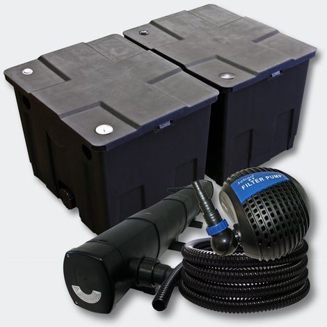 Kit de filtration de bassin Bio Filtre 60000l Stérilisateur UVC 72 Watts