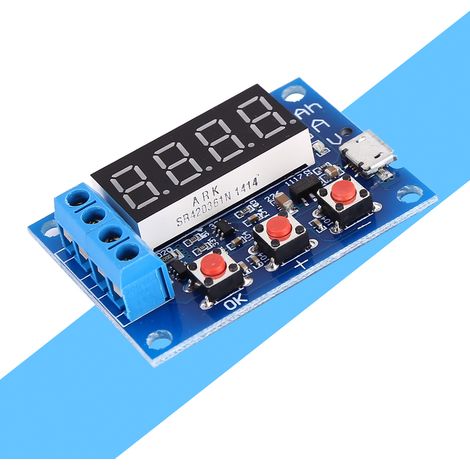 Testeur de capacité et de décharge pour batteries lithium-ion et plomb-acide 18650 via micro USB (1/5)