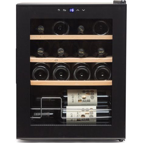Cave à vin noire de 16 bouteilles - Vinobox (1/5)