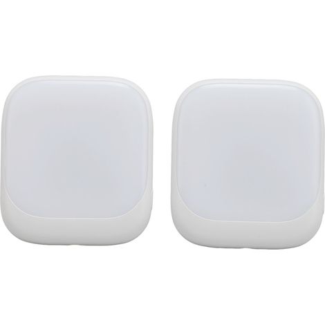 Ortviai Veilleuse murale LED 0,5 W avec capteur crépusculaire et gradation, 2 pièces, 220-240 V, prise UE (1/5)