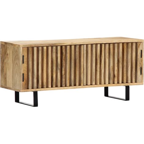 Mueble para TV madera maciza de mango 90x30x40 cm