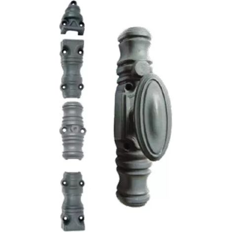 FERCO Cache palier compas bois et PVC - Uni-Jet - Blanc - ral 9016