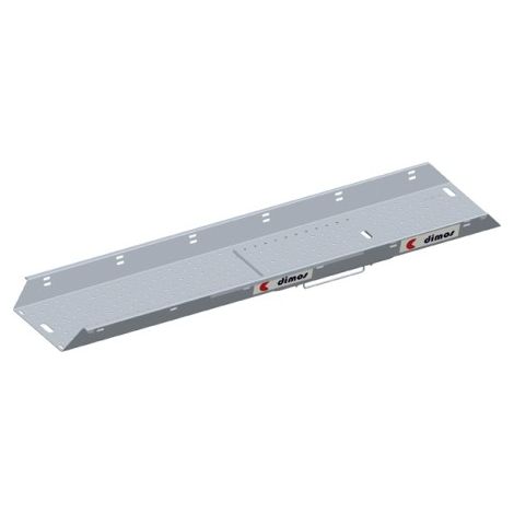 Plancher alu bac à trappe L 3m l 60cm avec 2 plinthes intégrées - DIMOS - 3000 mm