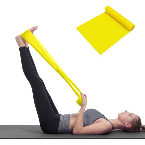 Fascia elastica yoga fitness 1.5m esercizi pilates allenamento gambe glutei