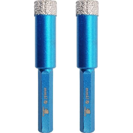 Trepan diamant carrelage 14mm - Foret Céramique pour Porcelaine,Céramique, Granit,Carrelage(2 Pièces) (1/5)