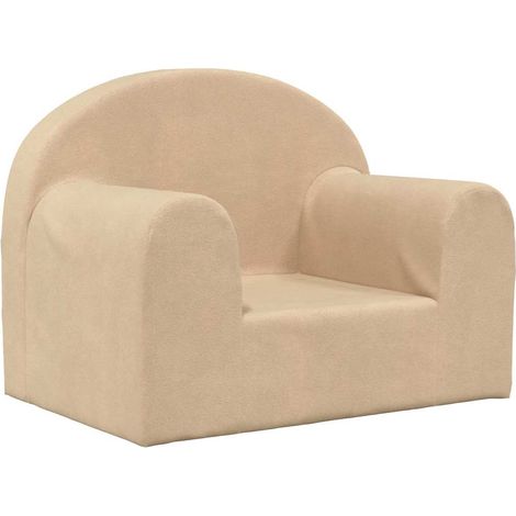 Canapé pour enfants crème peluche douce (1/5)