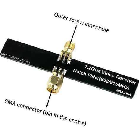 Filtre passe-bande pour transmission d'images FPV 13G, connecteur Notch TBSS 12 GHz - JXLGV (1/4)