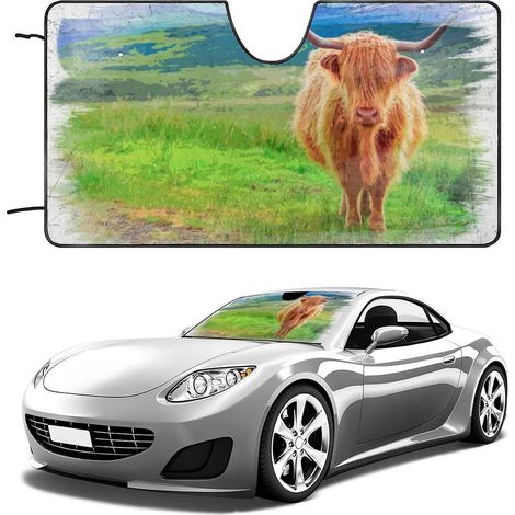 Couverture Pare-Brise Voiture Camouflage Vert avec Grille -
