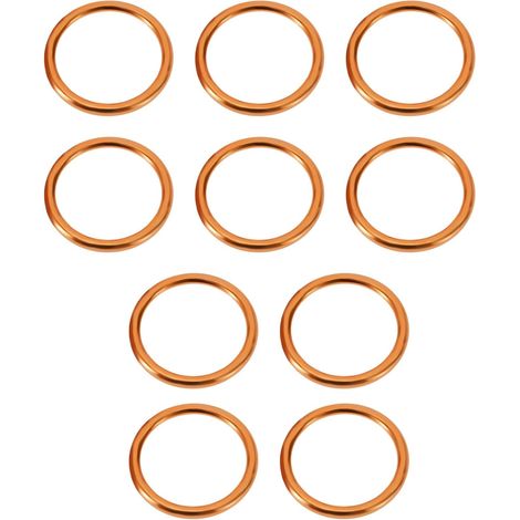 10Pcs 43mm Joints d'échappement Moto Compatible avec CB 650 F 650 FA Joint Torique Bague Rondelle Joint d'étanchéité (1/5)