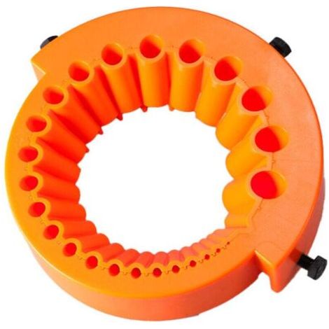 Affilatrice per punte da trapano per smerigliatrici angolari, compatibile con punte da 125 mm, affilatrice portatile per tutti i tipi di punte da trapano, punte da trapano da 2-13 mm, arancione (1/4)