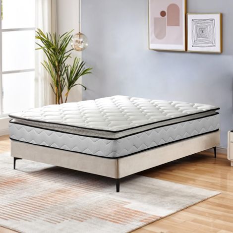 Matelas Buckingham Empereur Sur-matelas integre 7 zones 60x120cm Epaisseur 22cm Mousse Memoire de forme (1/5)