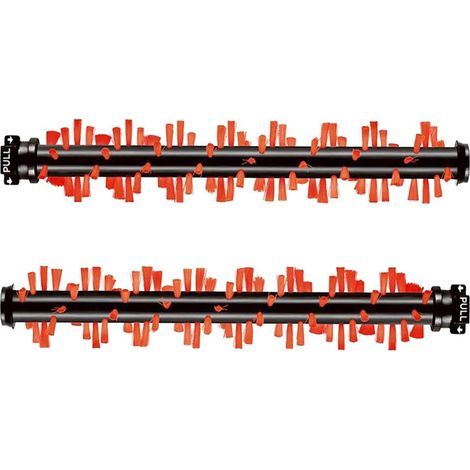 Set of 2 multi-surface pet brush rolls