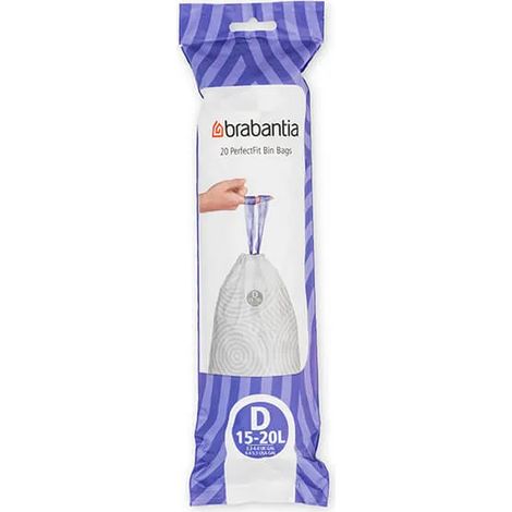 Brabantia Perfectfit Bags Size D 15-20 Litre 20 Bag Roll