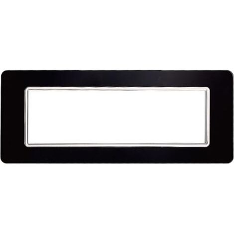 Kompatible Abdeckrahmen Vimar Plana 7 module Glas Schwarz Farbe