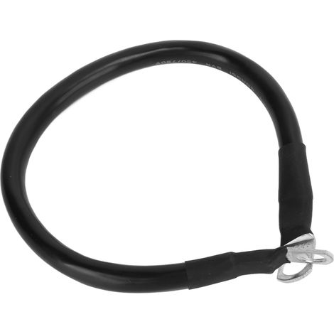 Fil de mise à la terre 4AWG, solide, flexible, résistant à l'usure et aux hautes températures, convient aux câbles de batterie des camping-cars, des bateaux et des voitures, noir. (1/5)