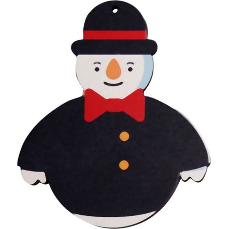 Décoration Suspendue Arbre De Noël - Pour Porte Et Intérieur - Motif Scène De Noël - Lot De 1 Pièce (1/5)