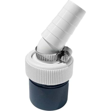 Adaptateur pour Evacuation Machine a Laver et Tuyau Evacuation Lave Vaisselle avec Sortie pour Tuyau Ø40 mm et Entrée Ø18-23 mm - Set Inclut 1 Pièce Collier de Serrage Métallique Ø20-32 mm (1/4)