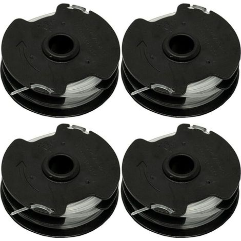 Lot de 4 bobines de Rechange pour débroussailleuse sans Fil Parkside PRTA 20-Li C3 IAN351753 (1/4)