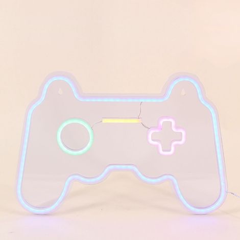 Néon console multicolore 27x41cm