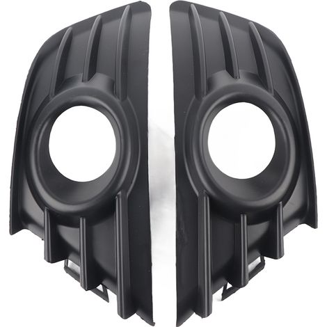 Paire de grilles de phares antibrouillard pour pare-choc avant, garniture de couleur noire, adaptées à la citroën C4 2004 – 2008