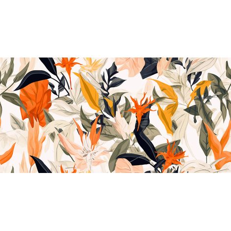 Papier peint panoramique - Fleurs - 130 cm x 65 cm (1/2)