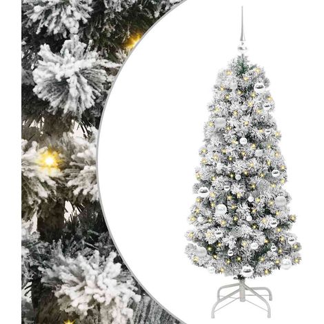 vidaXL Albero di Natale Artificiale con Rami Pieghevoli 150 cm (1/5)