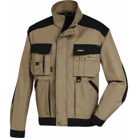Canvas (270 g/m²) Bundjacke ANTIGUA khaki/schwarz Größe 3XL (1/3)
