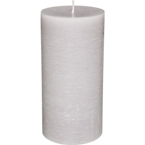 Bougie Cylindrique "Rustic" 14cm Taupe (1/2)