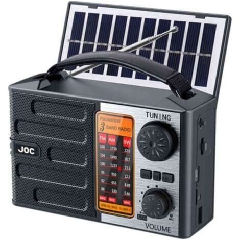 Radio d'Urgence à Manivelle et Solaire 10000mAh - Radio FM/AM - Chargeur USB - Lampe Torche LED (1/5)