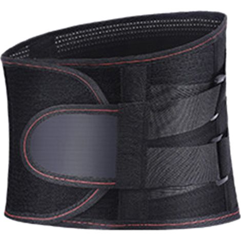 Ceinture chauffante de maintien lombaire haute élasticité respirante réductrice de douleur, attelle fixe taille S noire (1/5)