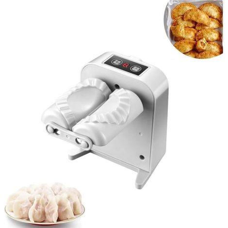 Moule Raviol Électrique, Moule à Boulettes Électrique, Gyoza Machine, Moule à Raviolis en Acier Inoxydable à Double Tête (1/4)