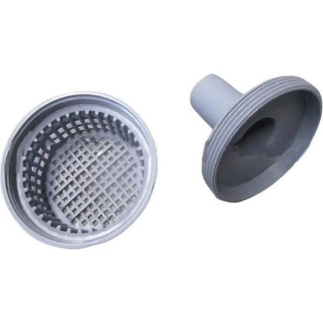 Kit de 2 connecteurs pour jet d'eau de piscine 11070 11072 avec grille de sortie et crépine d'entrée. (1/5)