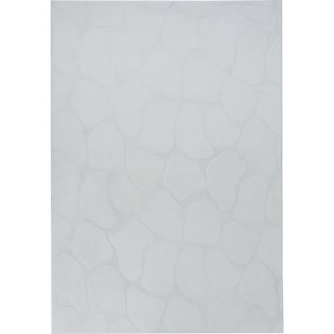 Alfombra rectangular decorativa de jacquard 160 x 230 cm gris claro Kawi (1/5)