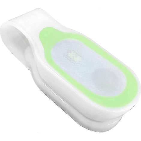 Lampe frontale LED portable avec clip magnétique mains libres, idéale pour les infirmières, les randonneurs, les promeneurs de chiens, les coureurs et le personnel médical. Verte. (1/5)