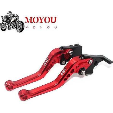 Leviers de frein et d'embrayage courts réglables CNC pour motos Kawasaki Ninja 300r, 300, EX300, 250, 250r, EX250, Z125, Z250, Z300 (2013-2016) - H (1/5)