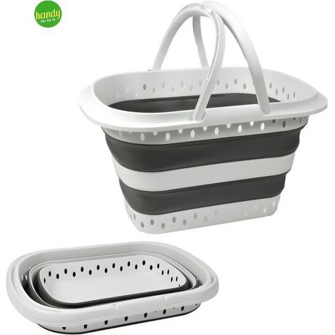 Cesto Compact Kasaviva portabiancheria pieghevole 24L