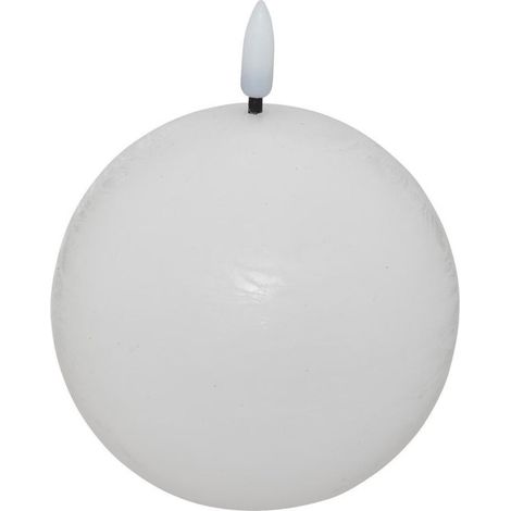 Bougie Boule à LED "Molia" 12cm Blanc