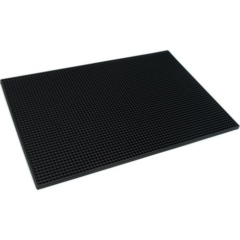 Cocktail-Serviermatte für Barkeeper, 30 x 15 cm (schwarz)