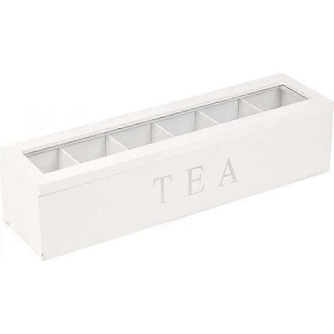 BelleRise - Boîte à thé compartimentée, boîte à sachets de thé pour préserver l'arôme (1/5)