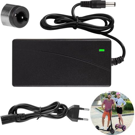 Chargeur Trotinette Electriqu, 42V 2A AC Chargeurs de Scooter, Universel Chargeur Trottinette électrique, Chargeur de Batterie pour Batterie Scooter électrique (DC 5.5x2.1mm) (1/5)