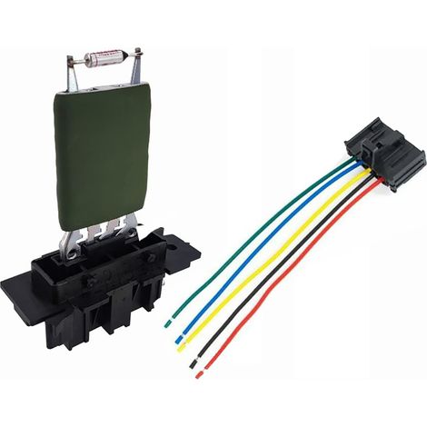 Résistance de Ventilateur de Ventilateur de Moteur de Chauffage Résistance de Vitesse de Ventilateur de climatisation Remplacement pour Corsa Fiat 55702407 77364061 13480494 13248240 (1/5)