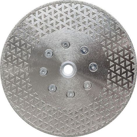 AGE Disque de coupe et de meulage diamant 180 mm x M14 double face électrolytique pour carreaux de granit marbre pierre (1/4)