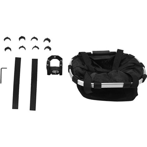 Faltbarer Fahrradkorb zur Aufbewahrung von Haustieren, Fahrradkorb vorne, Hundekorb, Haustiertransportbox für Picknicks und Reisen (1/5)