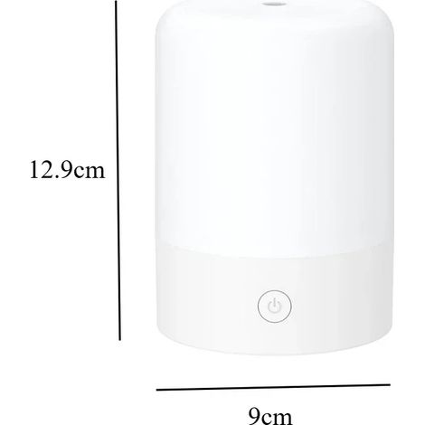 Humidificateur et purificateur d'air USB (blanc) de 120 ml avec diffuseur d'huiles essentielles d'aromathérapie et lumières LED colorées (1/5)