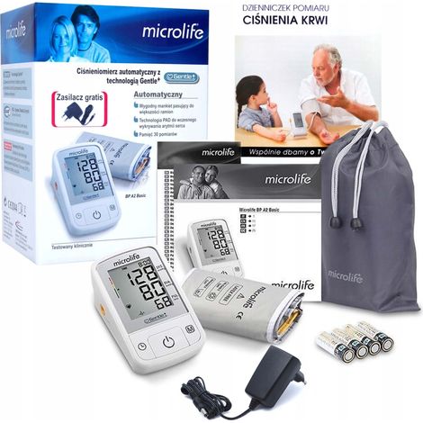Monitor de presión arterial básico Microlife BP A2 + Fuente de alimentación (1/5)