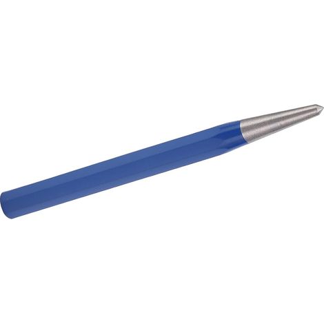 Pointeau de centrage en acier allié (avec pointe trempée), 4 mm de diamètre, un outil manuel pour le perçage. (1/5)