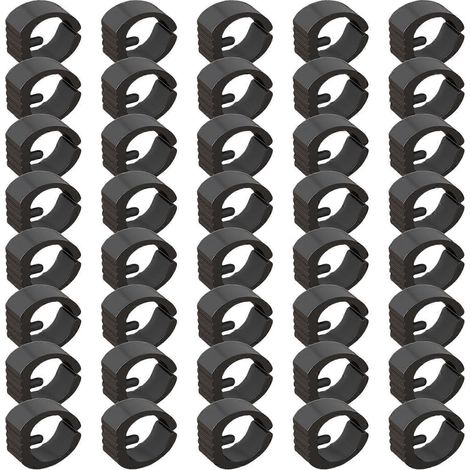 40 embouts antidérapants pour pieds de chaise, tapis de sol en plastique, bouchons de tubes, colliers de serrage pour embouts de pieds de chaise (1/5)